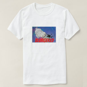 Camiseta Mikitiez coque cabelos loiros rosa desfoque gravat