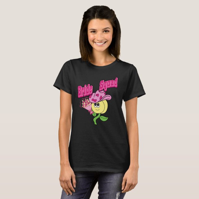 Camiseta Mikitiez cowboy bridesquad june noiva (Frente Completa)
