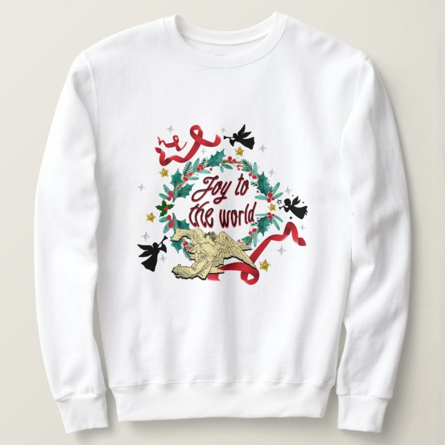 Camiseta Mikitiez noel gothic moody christmas angle sing (Frente do Design)
