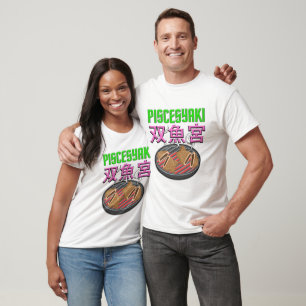 Camiseta Mikitiez primavera verão peixes peixe café da manh