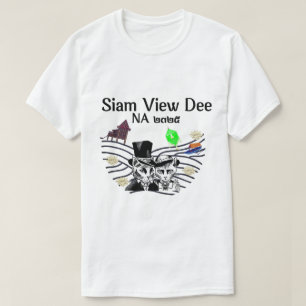 Camiseta Mikitiez siam pavilhão lotus siamnese Tailândia