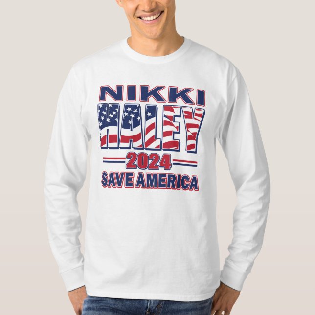 Camiseta Mikki Haley - Salve a América (Frente)