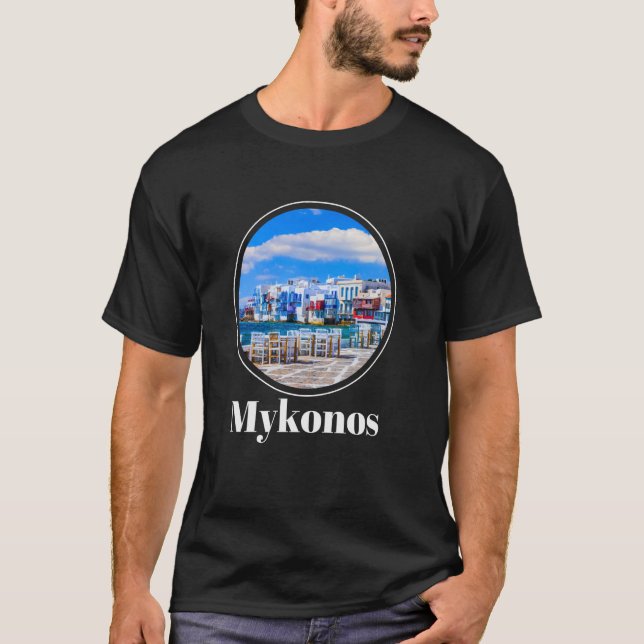 Camiseta Mikonos Grécia  Mikonos (Frente)