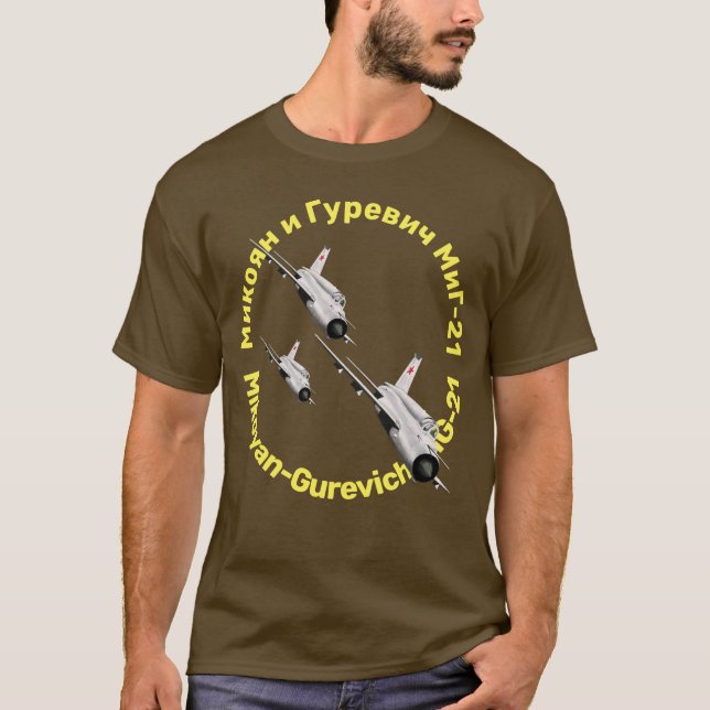 Camiseta Mikoyan-Gurevich MiG-21 (Frente)