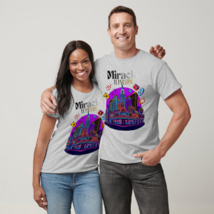 Camiseta Milagre no Paraíso Vegas Neon Gráfico