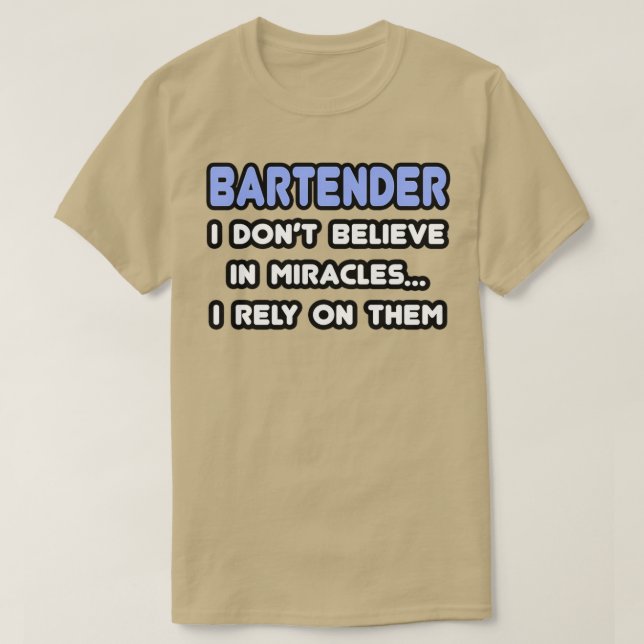 Camiseta Milagres e Barman (Frente do Design)