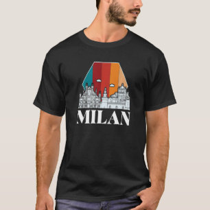 Camiseta Milan Cathedral Skyline Itália