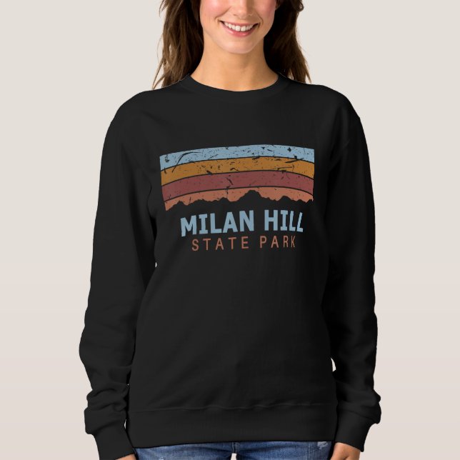 Camiseta Milan Hill State Park New Hampshire Retro Cool (Frente)