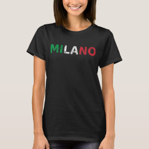 Camiseta Milan Itália Bandeira Orgulho Italiano Itália Vaci