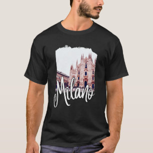 Camiseta Milan Itália Pintura Lembrança 1