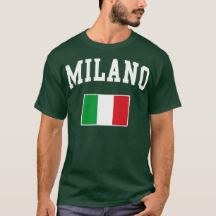 Camiseta Milano Milão Itália Itália Itália Itália Bandeira 