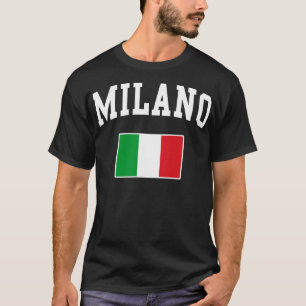 Camiseta Milano Milão Itália Itália Itália Itália Bandeira 