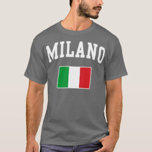Camiseta Milano Milão Itália Itália Itália Itália Bandeira 