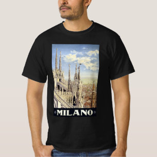 Camiseta Milão Itália Catedral Gótica Duomo Viagem Antiga