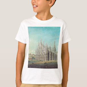 Camiseta Milão Piazza del Duomo década de 1850 por Carlo Bo