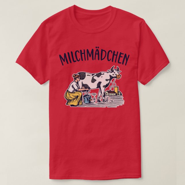 Camiseta Milchmdchen Molkerei retro (Frente do Design)