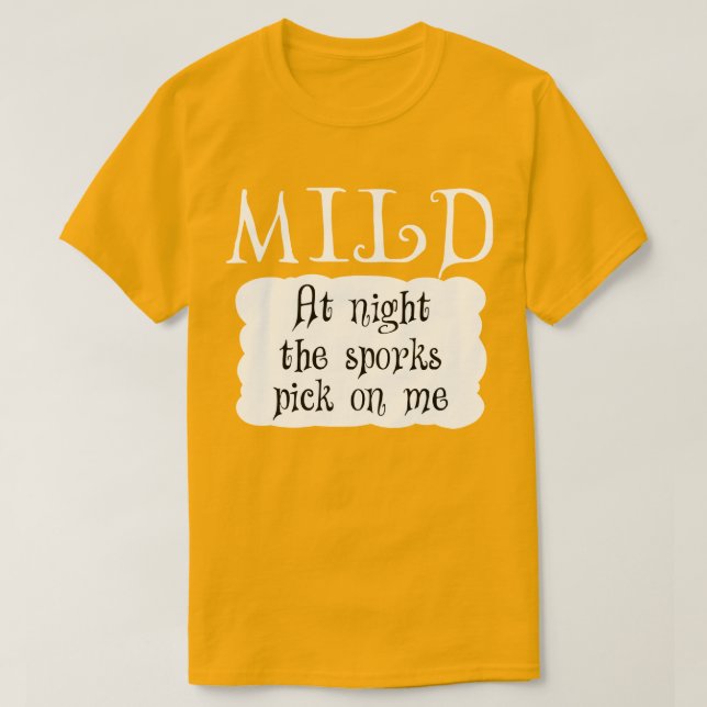 Camiseta MILD Hot Packet Halloween Taco Costume (Frente do Design)