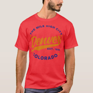 Camiseta Mile Hight City Denver Colorado