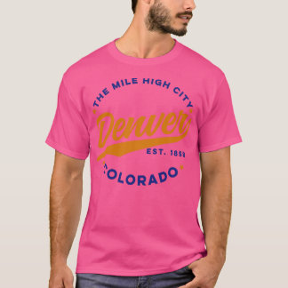 Camiseta Mile Hight City Denver Colorado