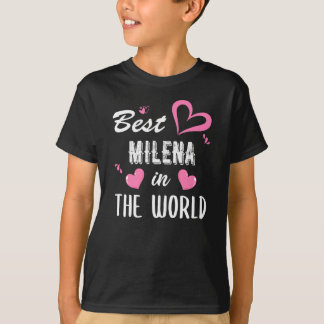 Camiseta Milena Name, Best Milena no Mundo