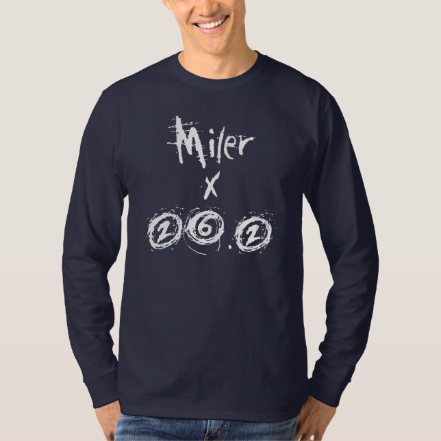 Camiseta Miler x 26.2 - Funny Marathon Runner (Frente)