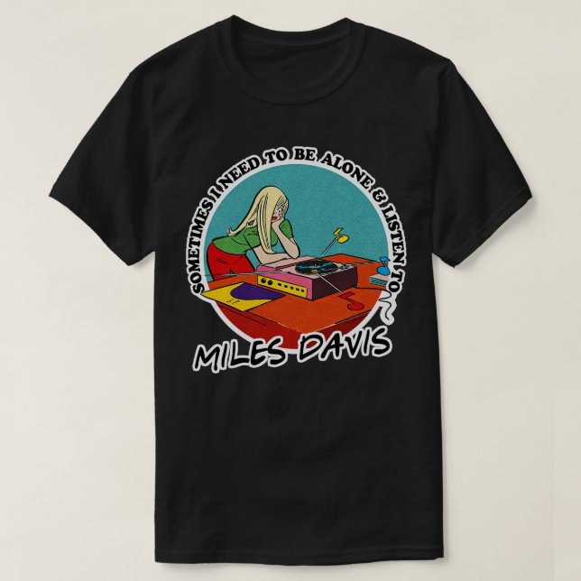 Camiseta Miles Davis Jazz Music Obsessive Fan Design (Frente do Design)