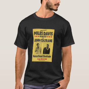 Camiseta Miles Davis Quintet e John Coltrane Estocolmo 19