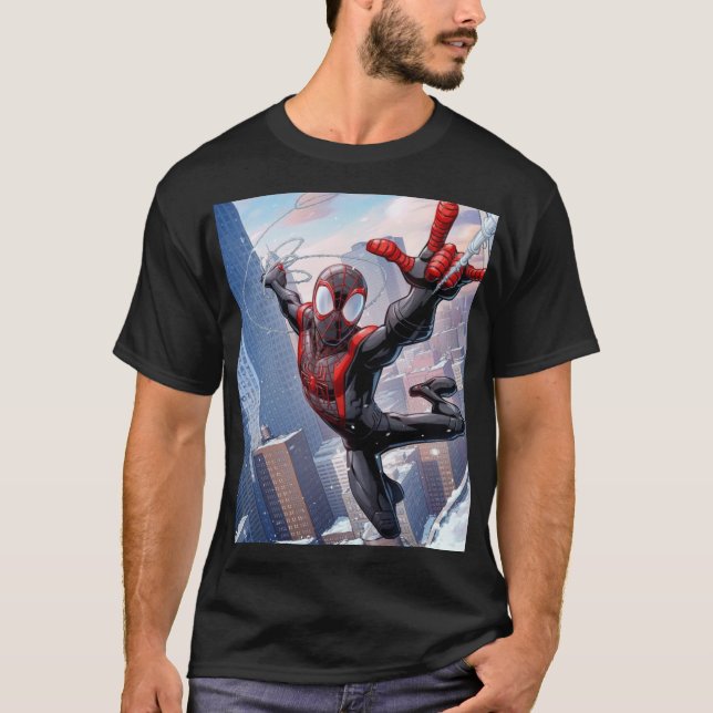 Camiseta Miles Morales – Spider‑Man of Brooklyn (Frente)