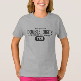 Camiseta Milestone 10thBirthday - Dígitos Duplos Novo Membr