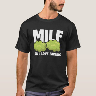 Camiseta MILF cara, adoro peidar engraçado