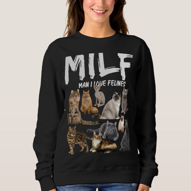 Camiseta Milf Man I Love Felines (Frente)