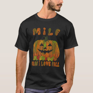Camiseta MILF Man I Love Quall Pumpkin Humor T Shirt