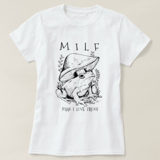 Camiseta MILF Man I Love Sapos Engraçado Cottagecore Aestét
