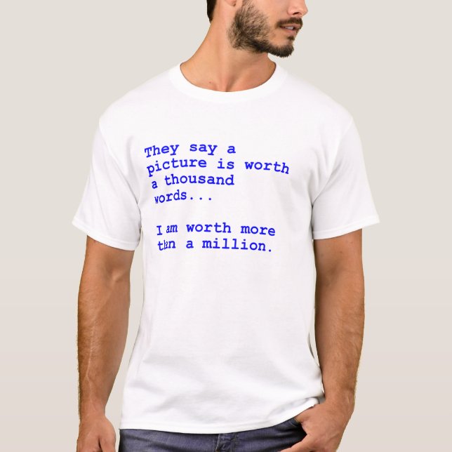 Camiseta Milhão palavras do dólar (Frente)