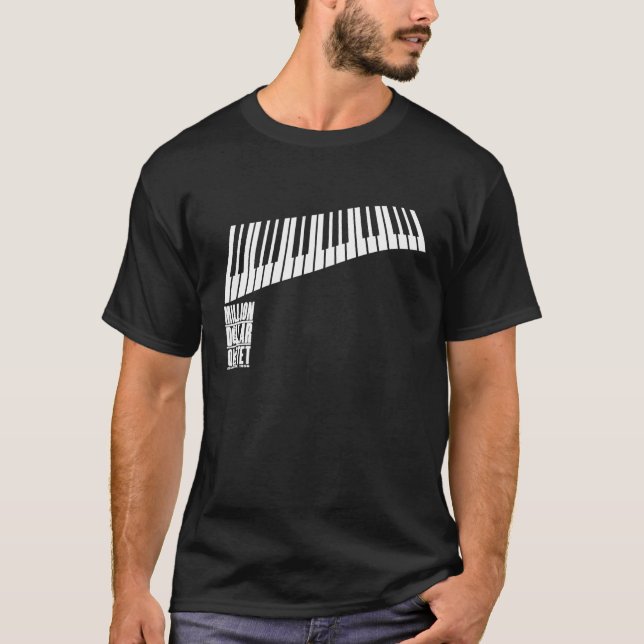 Camiseta Milhão pianos do quarteto do dólar - branco (Frente)