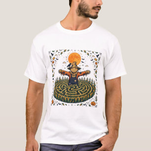 Camiseta Milharal Assombrado Espantalho Assustador Outono H