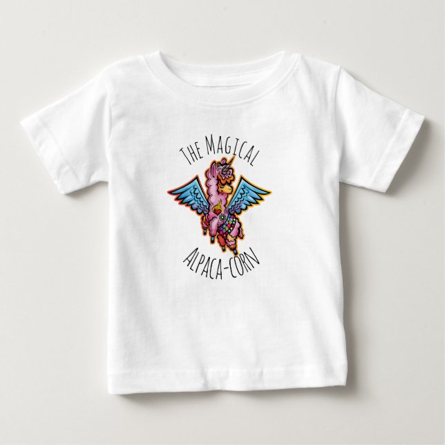 Camiseta Milho Alpaca mágico (Frente)