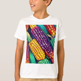Camiseta Milho Colorido de Outono