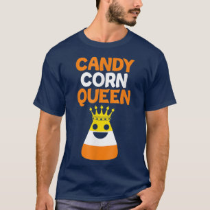 Camiseta Milho-doce Rainha Kawaii Dia de as Bruxas engraçad