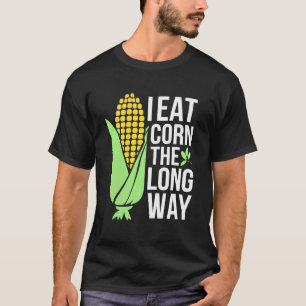 Camiseta Milho na Espiga Como Milho ao Longo Camponês Gif