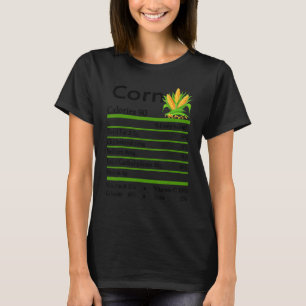 Camiseta Milho Nutrição Graças Fatos de Comida Fatos de Fat