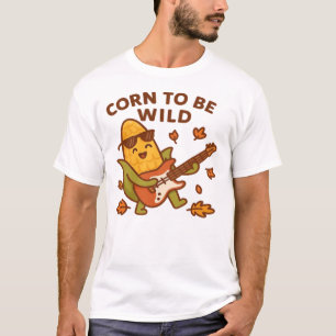 Camiseta Milho para Ser Selvagem � Ilustração de Espiga de