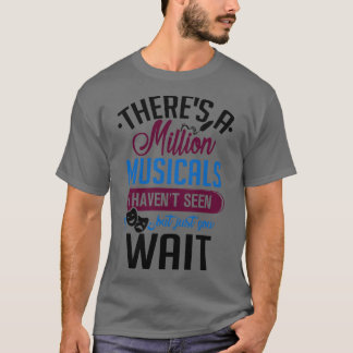 Camiseta Milhões De Musicais Que Já Vi O Sobressalto Do Tea
