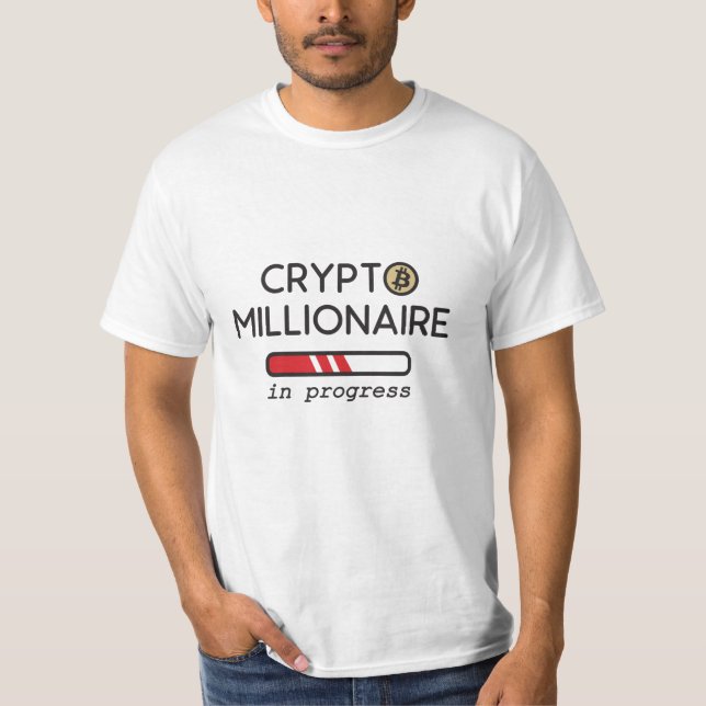 Camiseta Milionário Crypto em progresso (Frente)