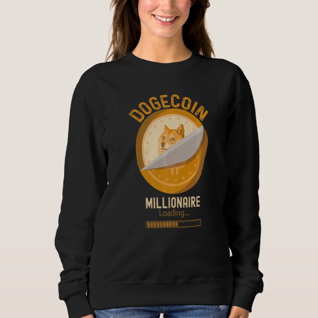 Camiseta Milionário Dogecoin Carregando Criptomoeda Criptom (Frente)