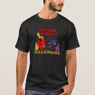 Camiseta Milionário Forex Inspirado Touro Vs Urso Relaciona