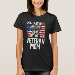 Camiseta Militar Brat Veteran Mãe Veterano