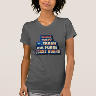 Camiseta MILITAR DOS EUA - Obrigado