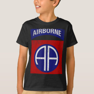 Camiseta Militares Veteranos Patrióticos Afetaram 82º Nasci