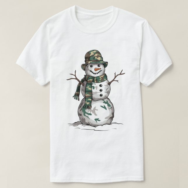 Camiseta Military Snowman  (Frente do Design)